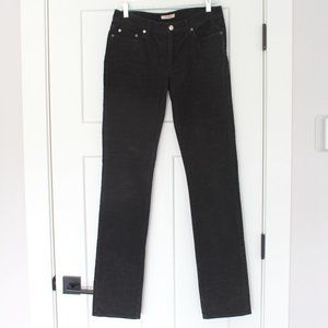 Helmut Lang Dark Brown Corduroy Pants Size Large Straight Leg